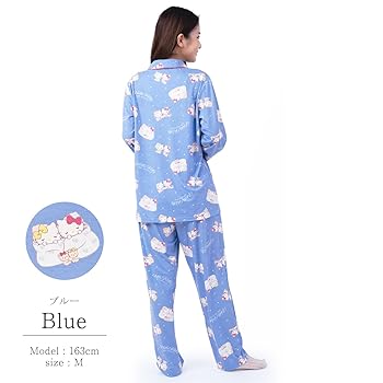 Amazon | [SAZAC] 50周年キティ シャツパジャマ レディース 長袖